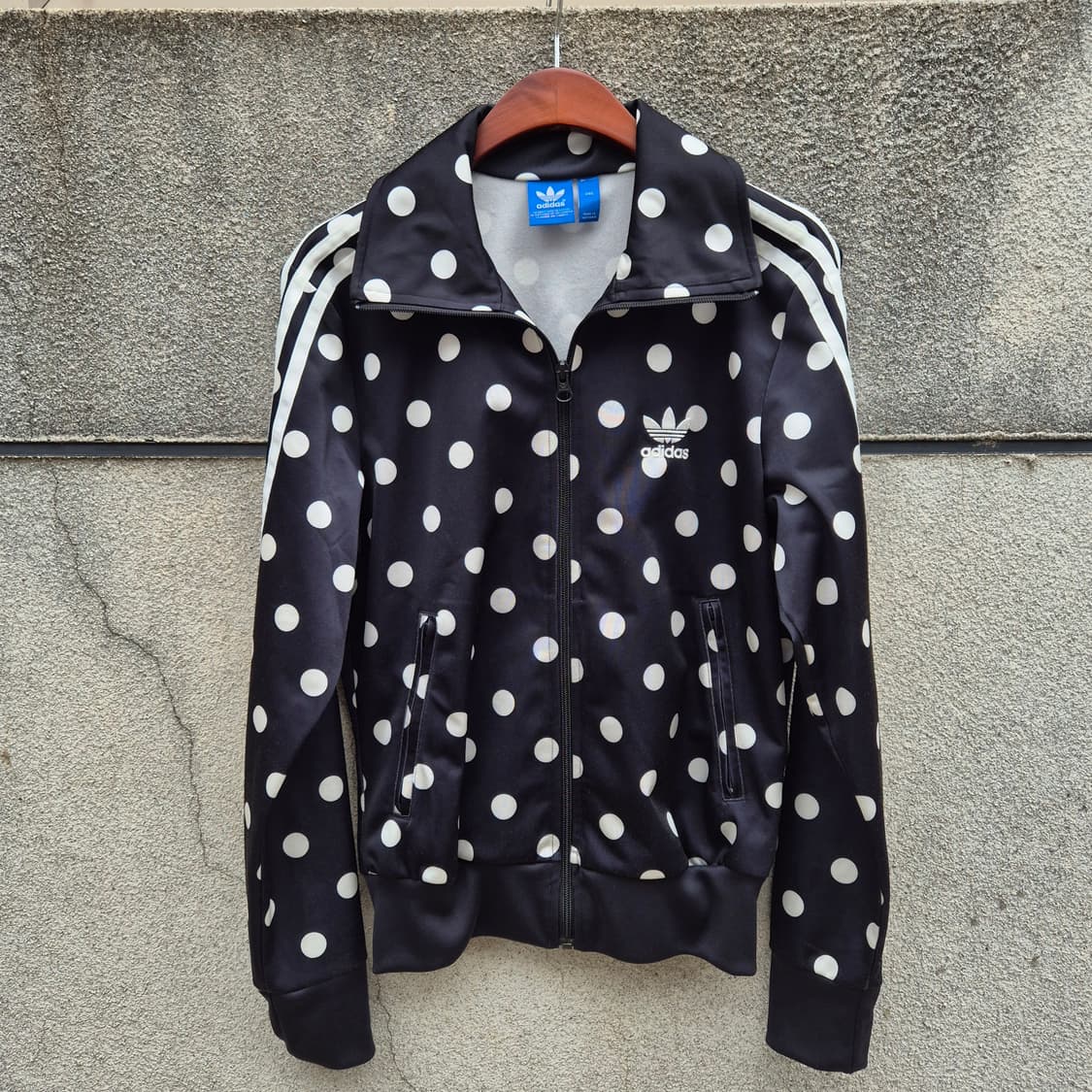 90) adidas 아디다스 도트 땡땡이 파이이버드 져지 상품이미지1