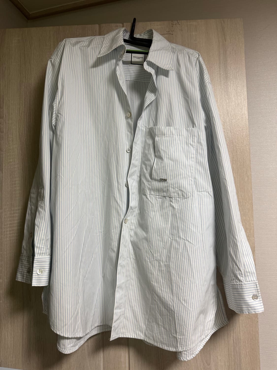 [46] 우영미 스트라이프 오버핏 셔츠 상품이미지1