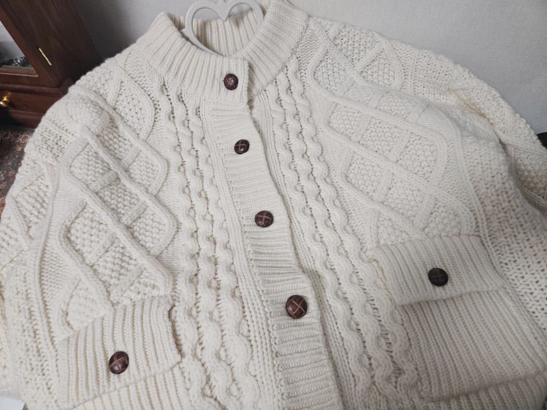 르바 피셔맨 해비 울 니트 가디건 원가22만원 상품이미지9