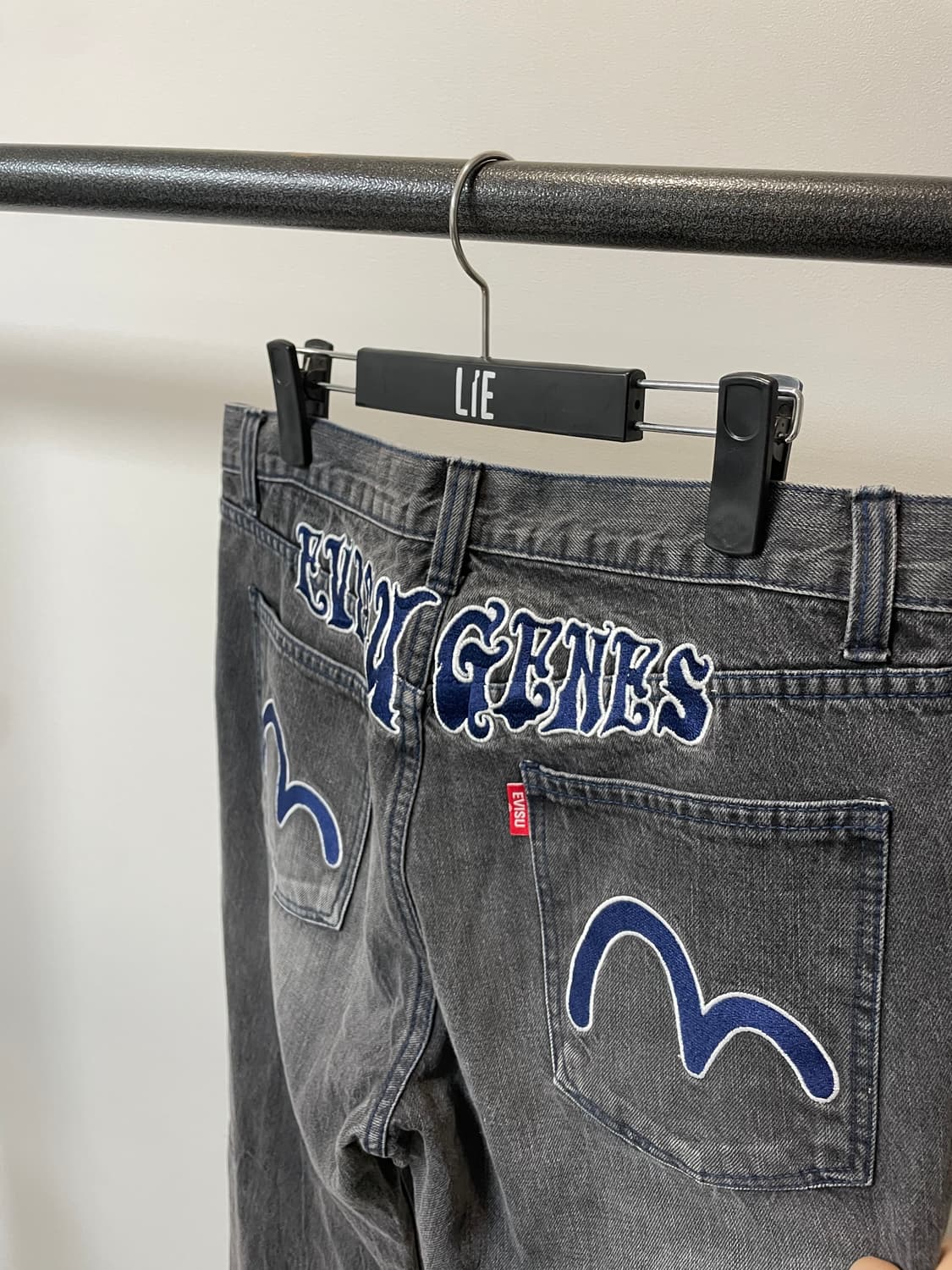 (34) Evisu 에비수 힙합 그레이 흑청 데님팬츠 상품이미지4