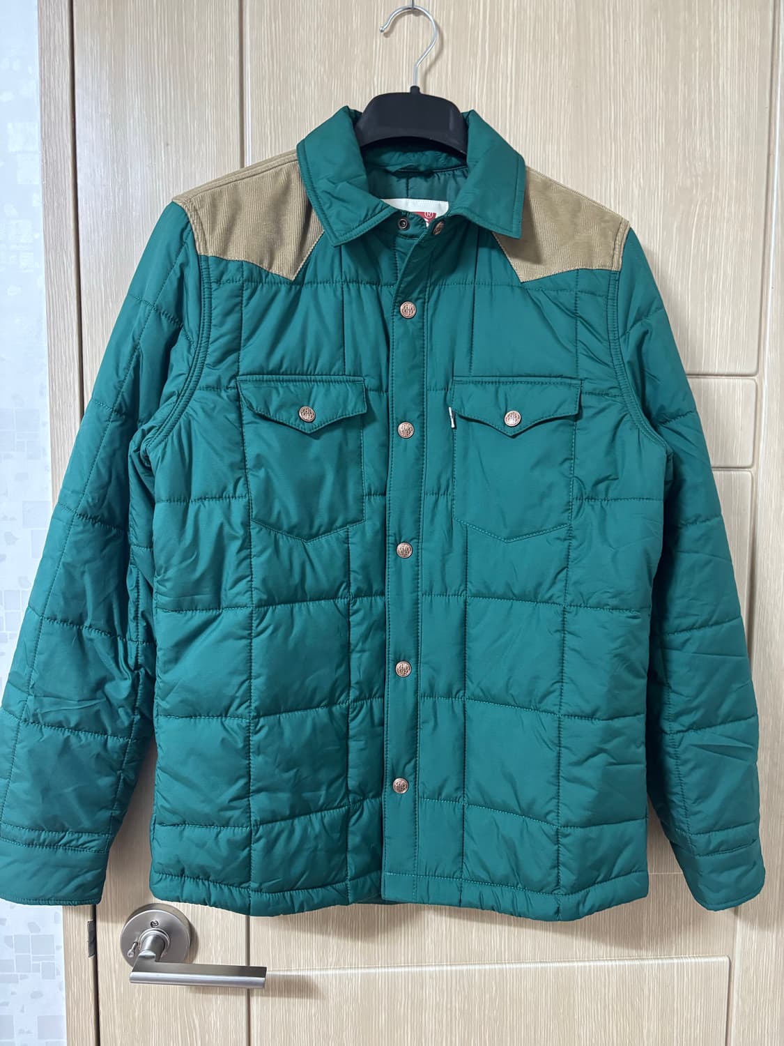 리바이스 그린 자켓 코듀로이 배색 상품이미지1