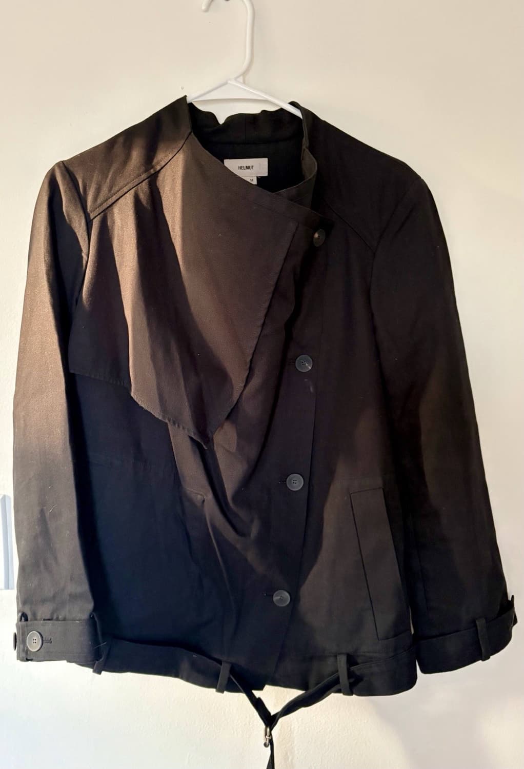 헬무트 랭 서지 코튼 트렌치 자켓 상품이미지1