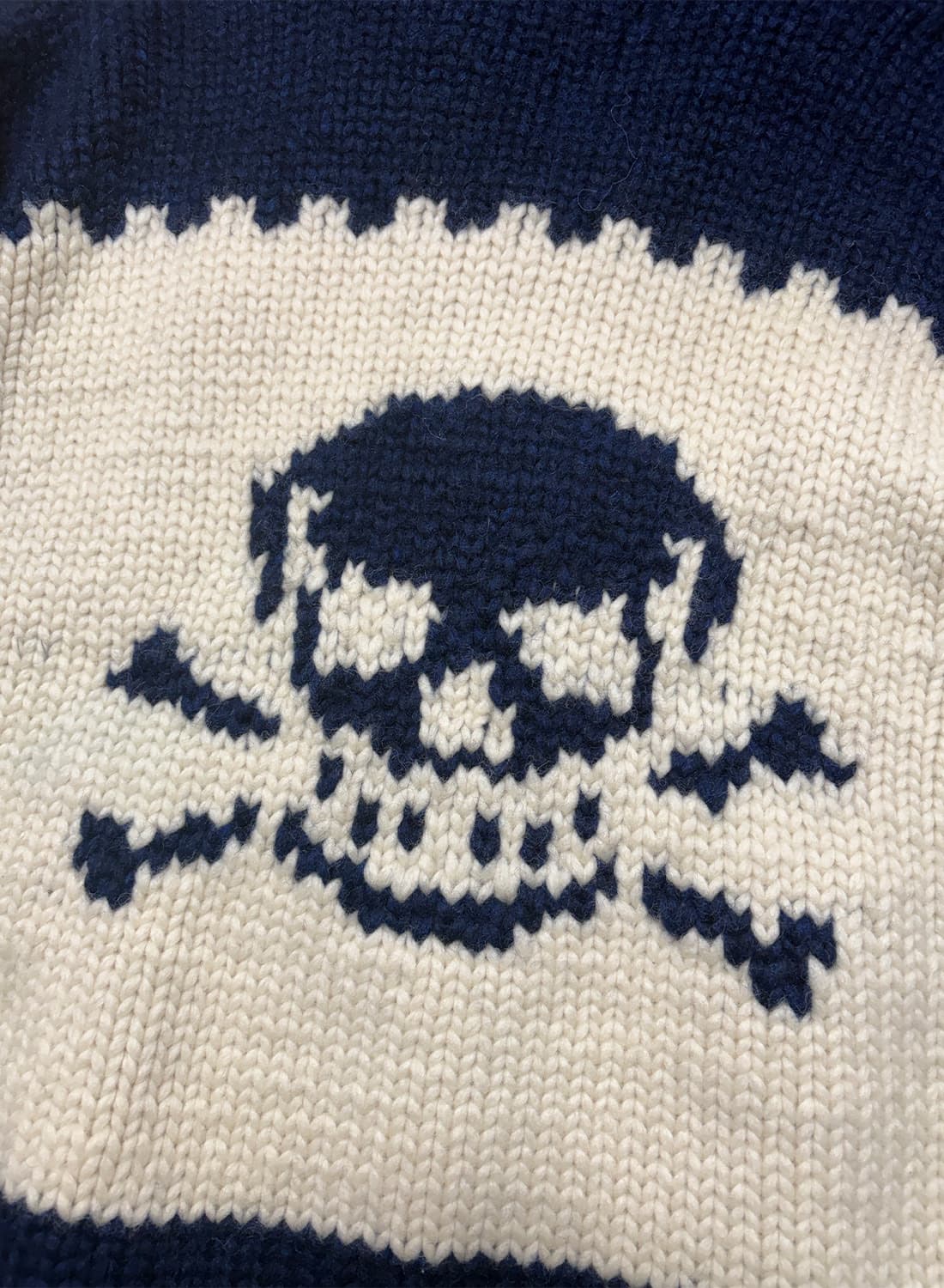 캐나다 핸드니팅 스컬 그래픽 코위찬 상품이미지6