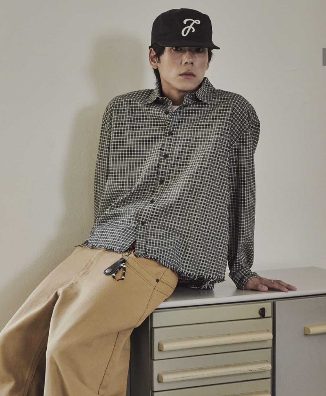 테이크이지 크롭 체크셔츠s 상품이미지4