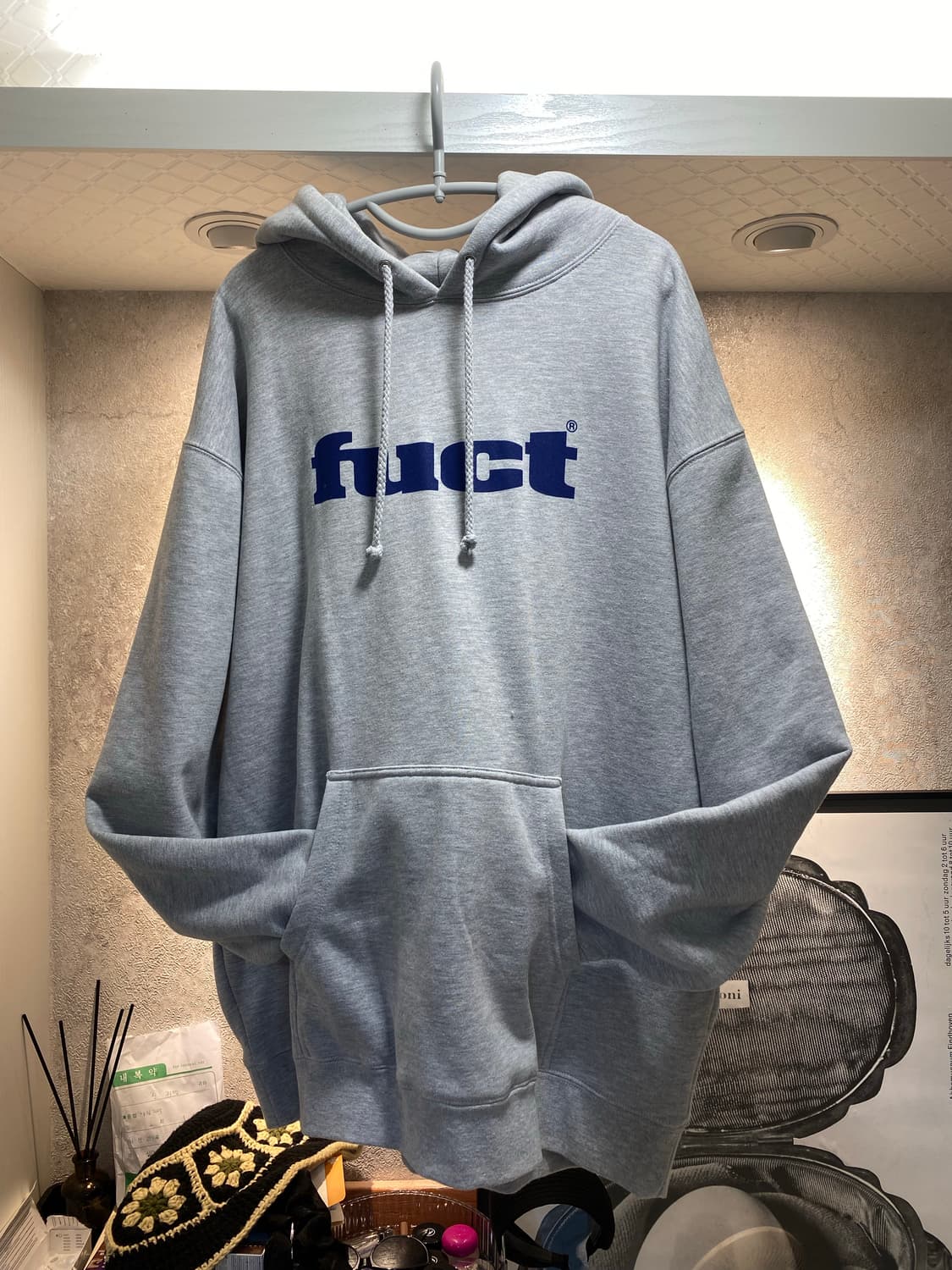 FUCT OG LOGO HOODIE GREY 상품이미지3