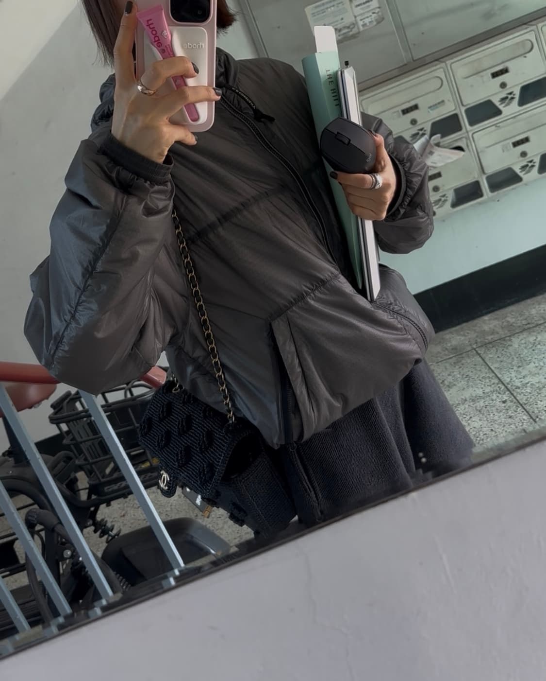 샤넬 클래식 미디움 (라피아 소재) 상품이미지6