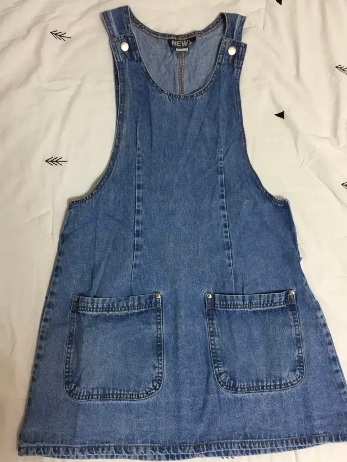 빈티지 하구미 데님 멜빵 원피스 상품이미지1