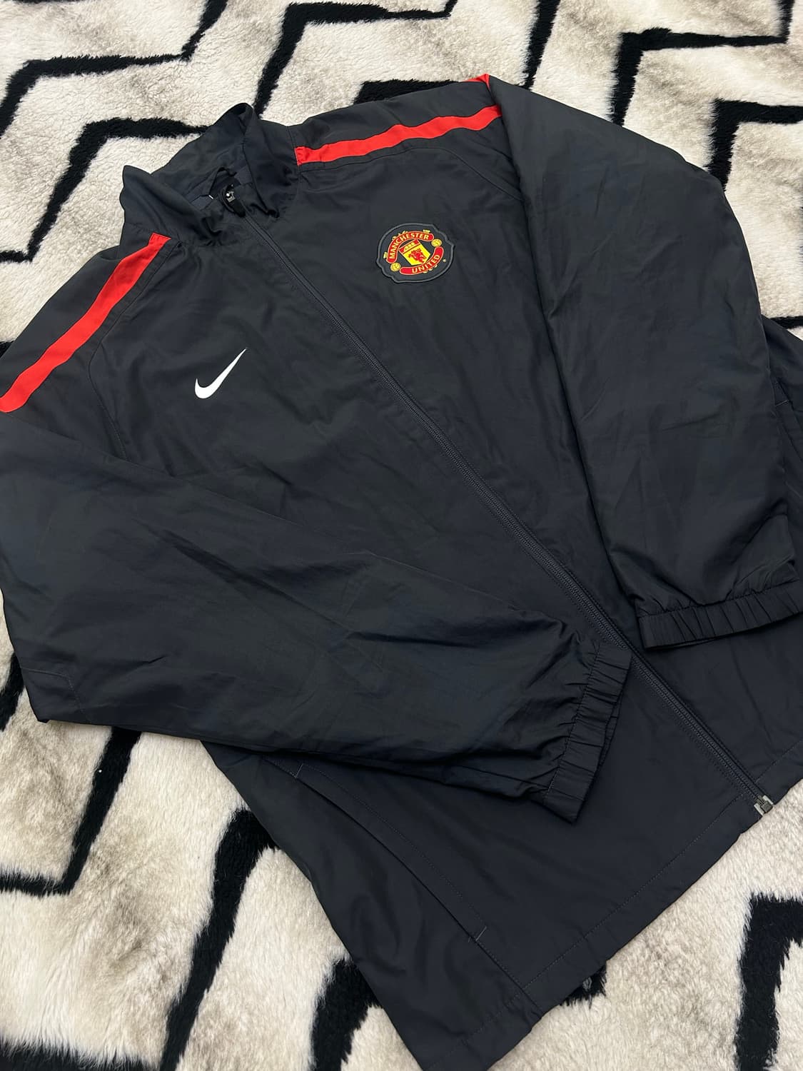 [실측2XL]나이키 10-11 맨유 바람막이/짙은그레이 레드 상품이미지2
