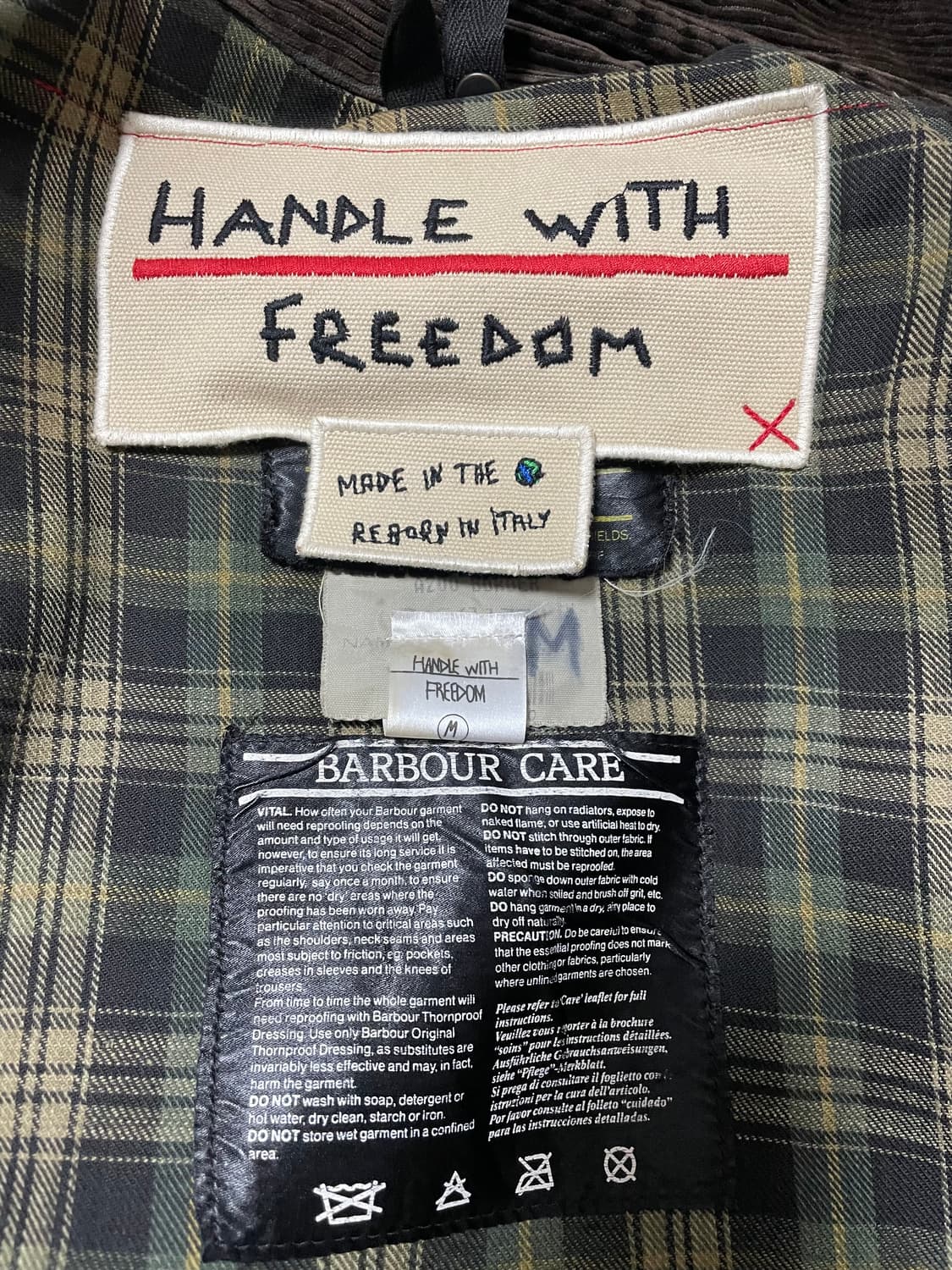 Barbour x Handle With Freedom 리메이크 왁스자켓 상품이미지9