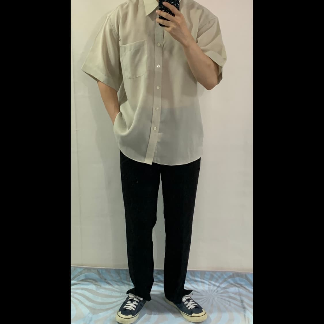 발렌시아가 카키베이지 반팔셔츠 상품이미지2