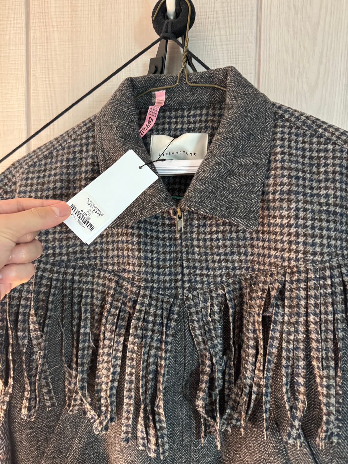 인스턴트펑크 프린지 숏 자켓 프리사이즈 상품이미지2