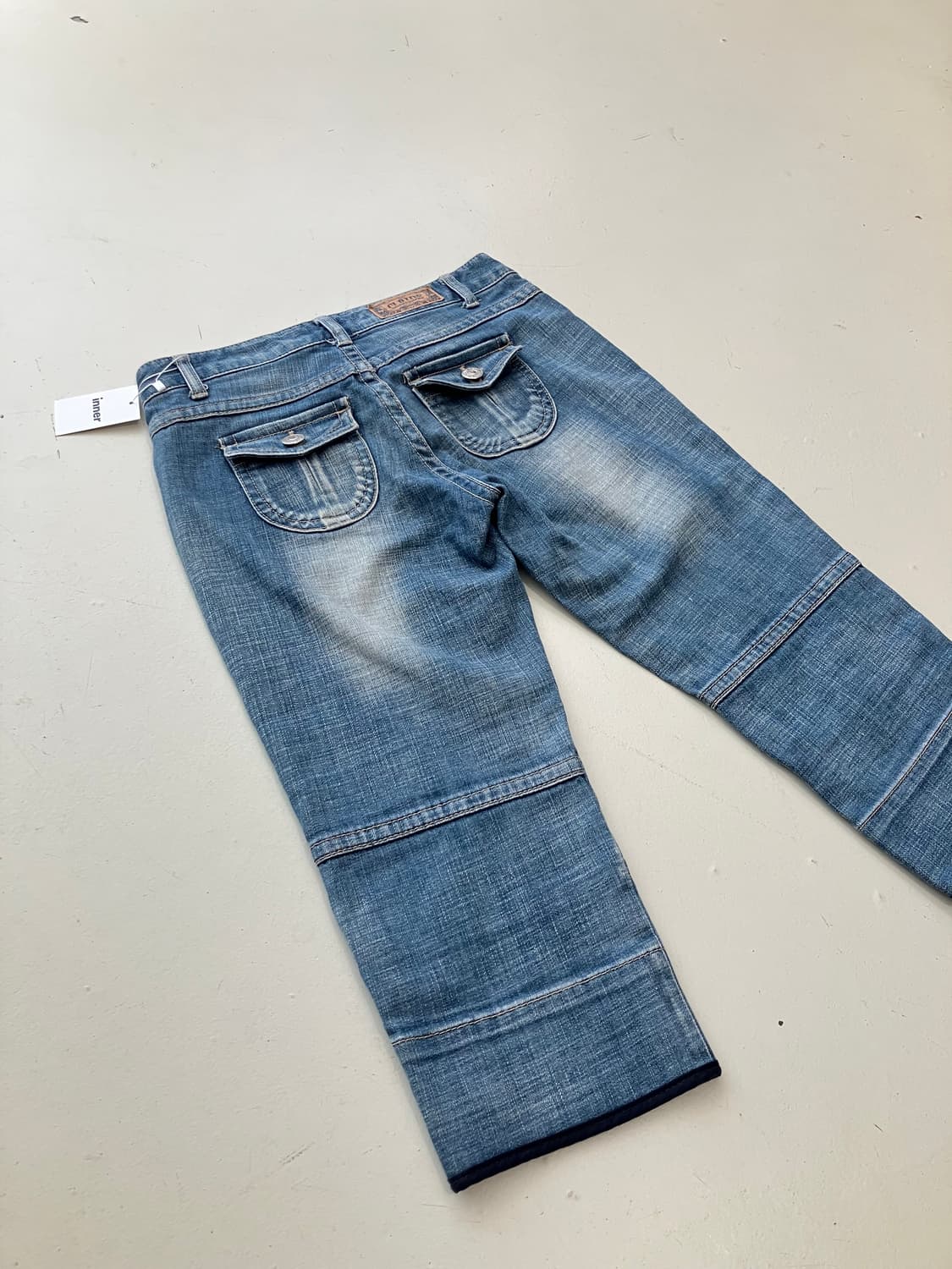 clride 패널 데님 크롭 팬츠 29 상품이미지5