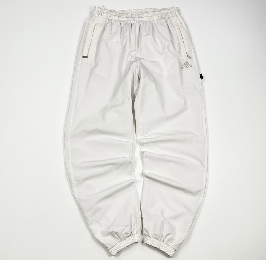 아디다스 오리지널 화이트 우븐 조거팬츠 (M) 상품이미지3