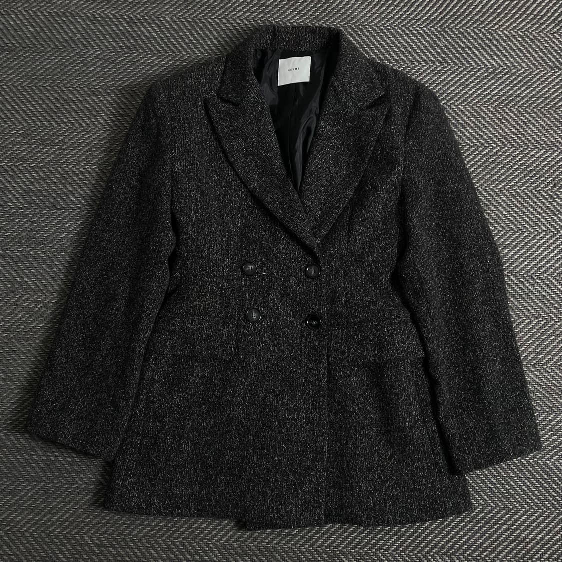 빈티지 우먼스 울 더플 하프 코트o 3873 상품이미지1