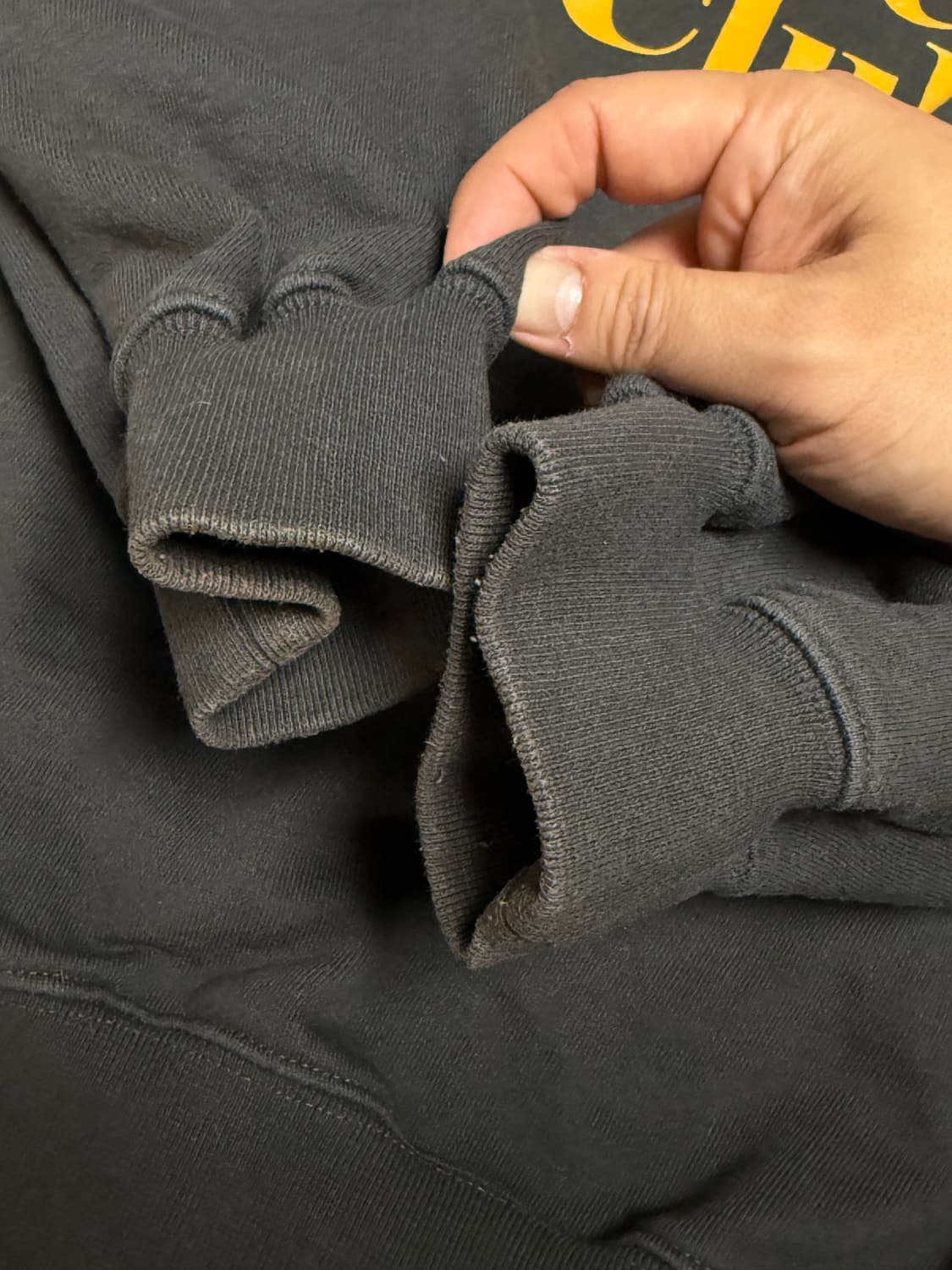 듀테로 맨투맨 스웻 L 블랙 / 로얄 위드 치즈 클럽 상품이미지5