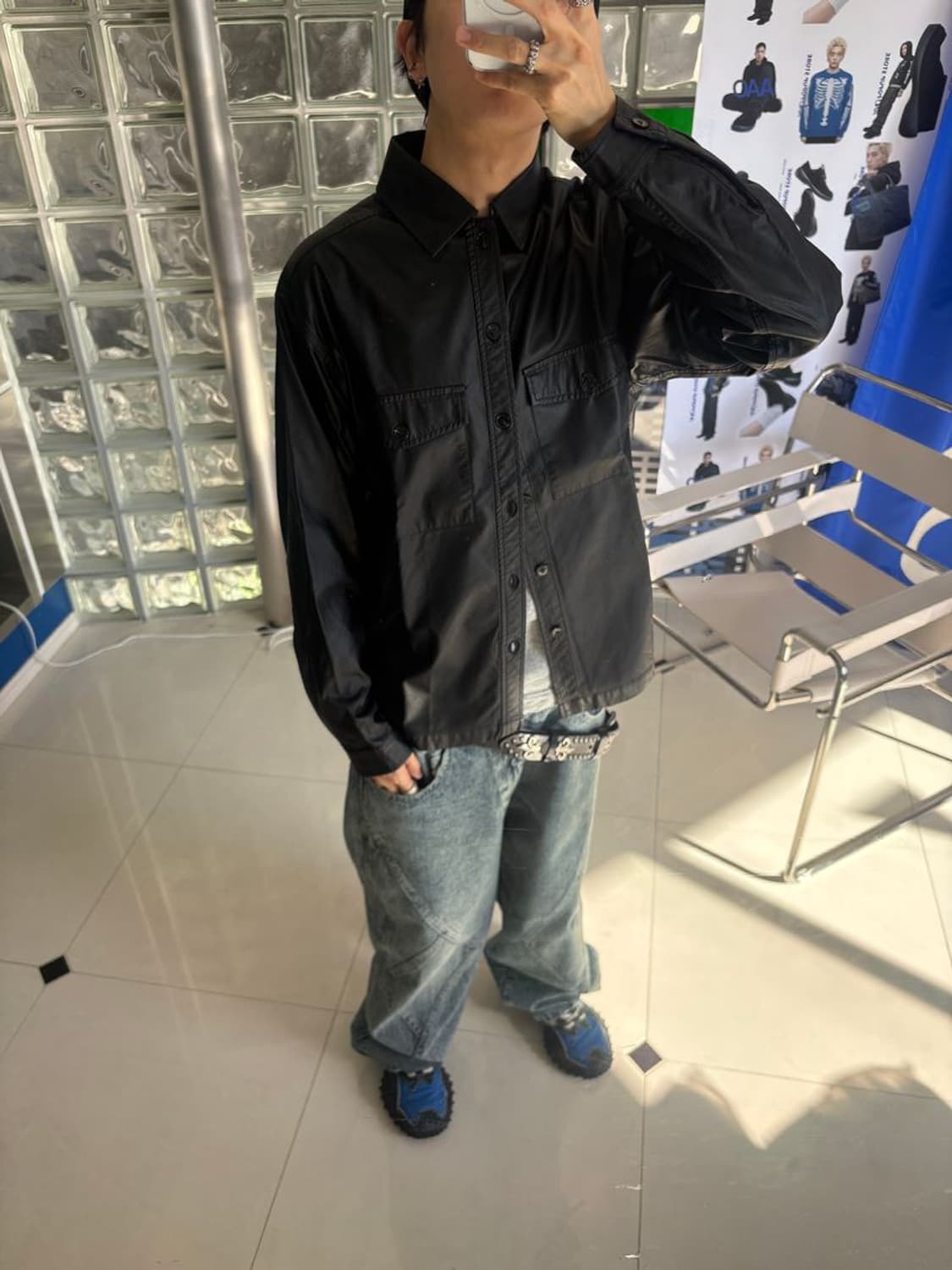 FAKE LEATHER CPO SHIRTS 인조 가죽 CPO 셔츠 상품이미지6