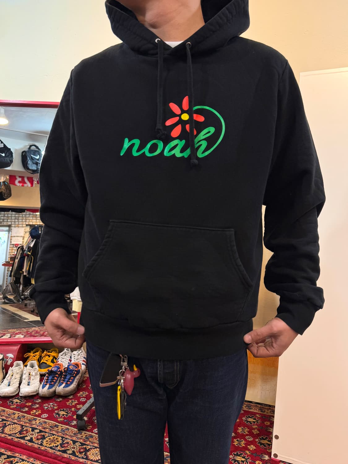 노아 플로리스트 후드 블랙 L 상품이미지2