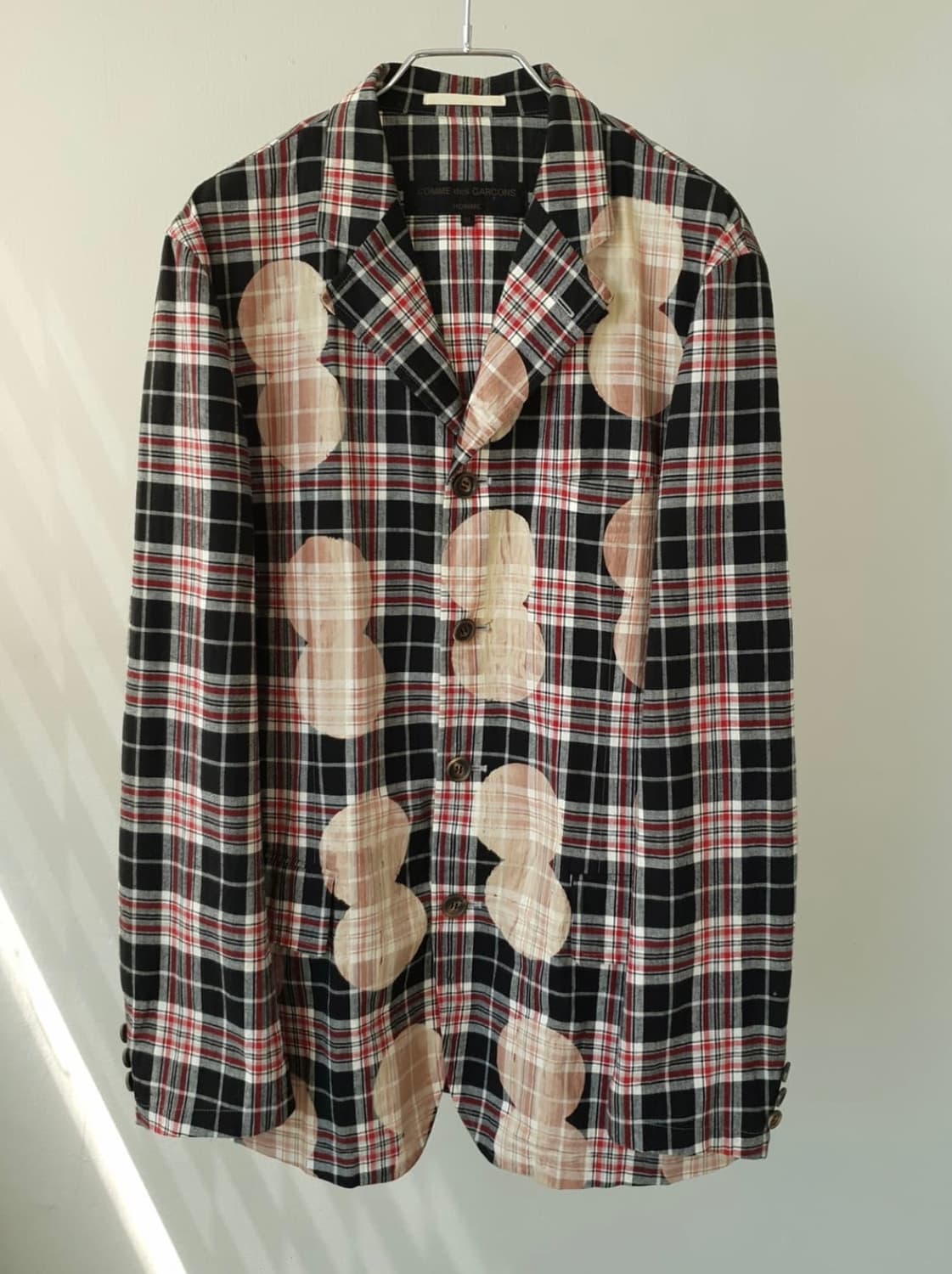 꼼데가르송 옴므 체크 블레이져 M 상품이미지1