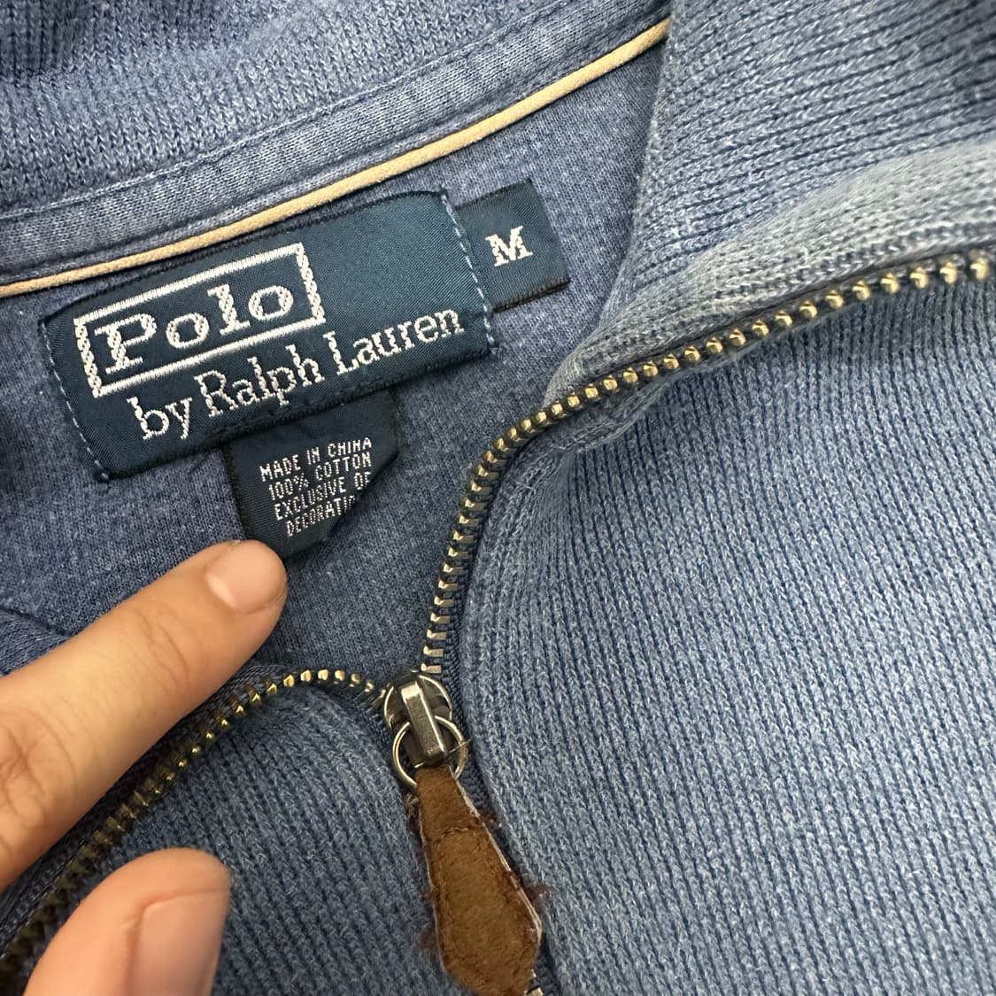 POLO 폴로 랄프로렌 반집업 니트 긴팔 M 상품이미지3