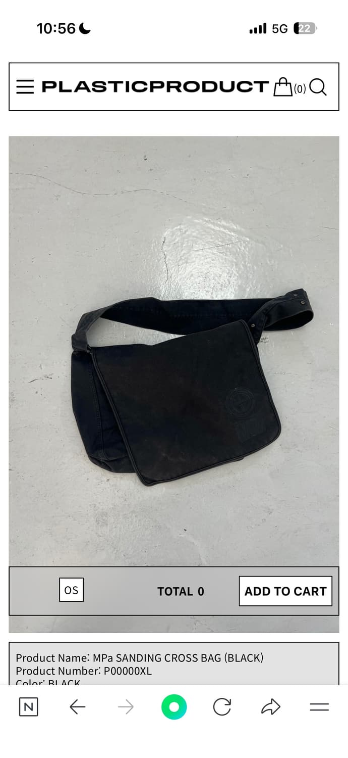 플라스틱프로덕트 Mpa 크로스백  상품이미지1