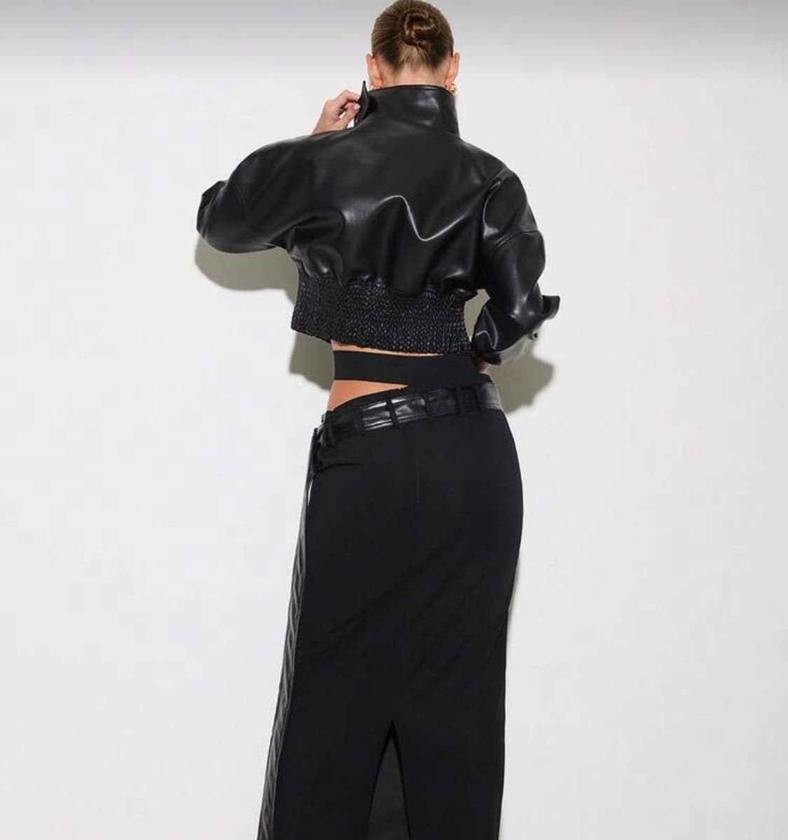 숏 레더 자켓 상품이미지4