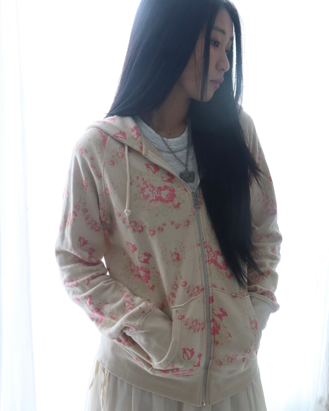 [Cabbages&Roses] Rose Toile Hoodie 상품이미지4