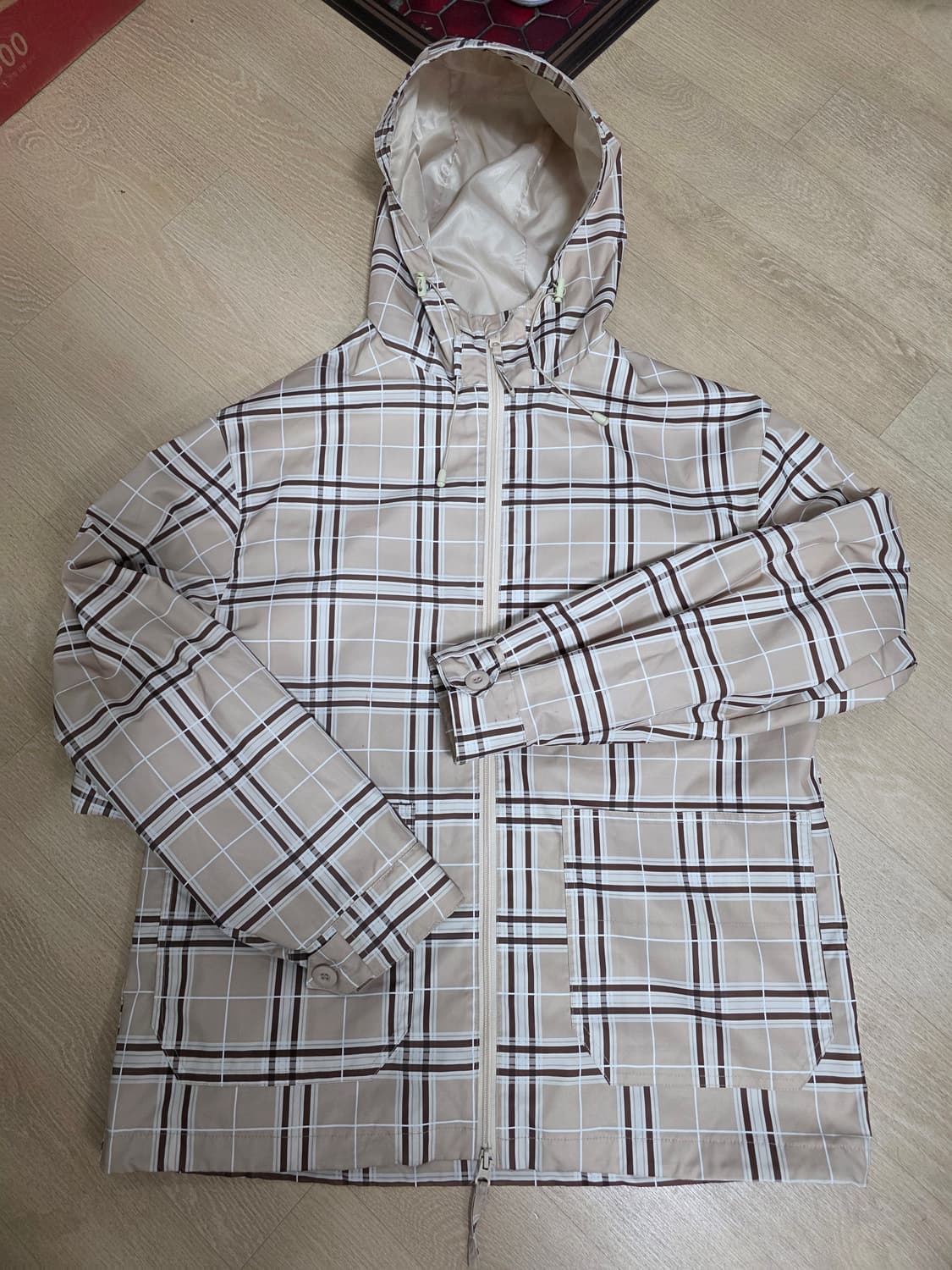 엑스톤즈 체크 바람막이 M 상품이미지1