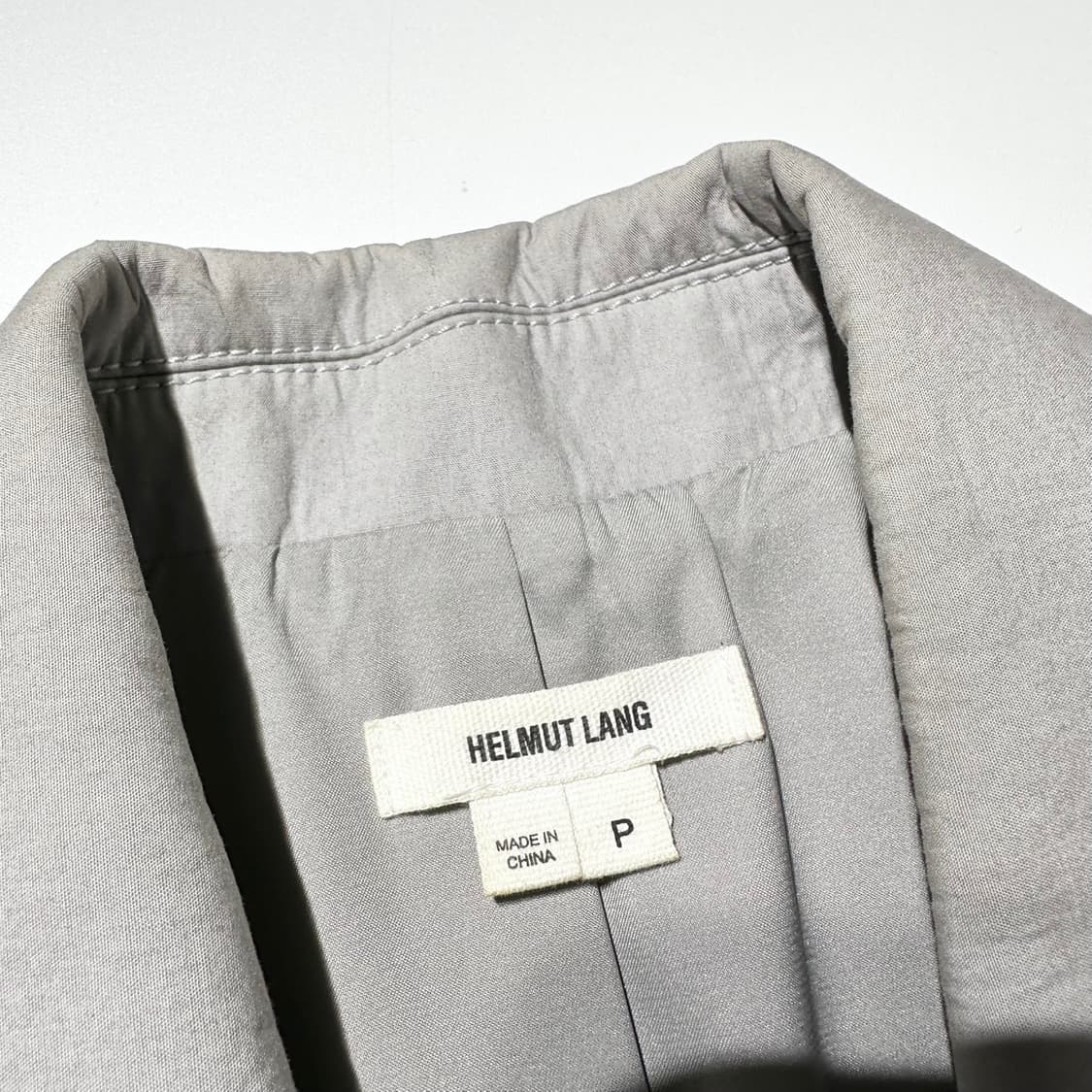 헬무트랭 카라 배색 싱글 코트 상품이미지4