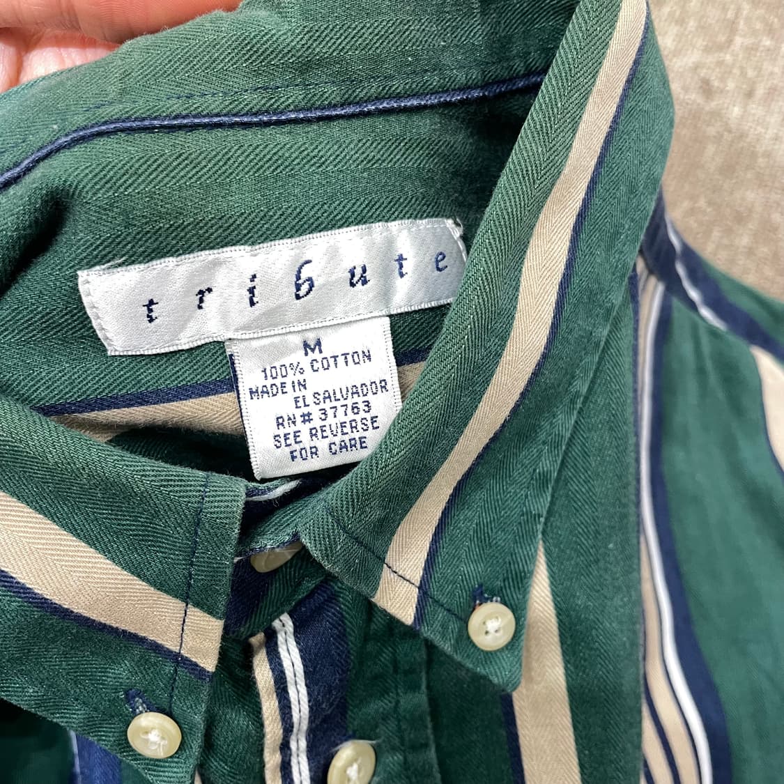 (M) Tribute 빈티지 스프라이프 셔츠 상품이미지4