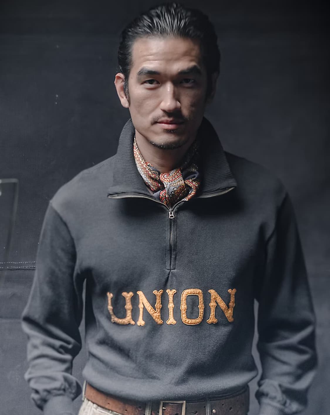 RRL ss25  UNION HALF ZIP UP  상품이미지2