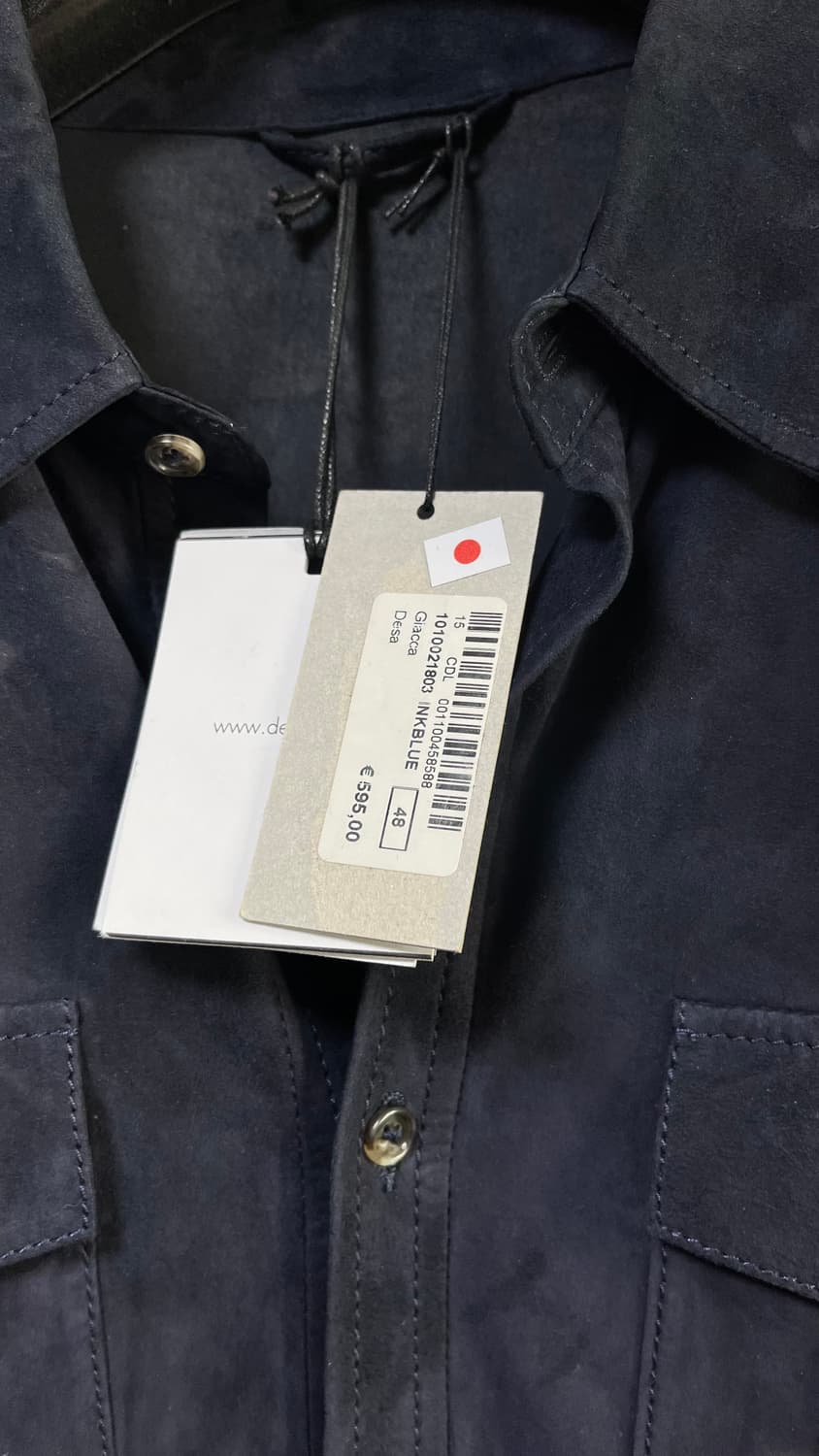 DESA 스웨이드 셔츠 navy 상품이미지3