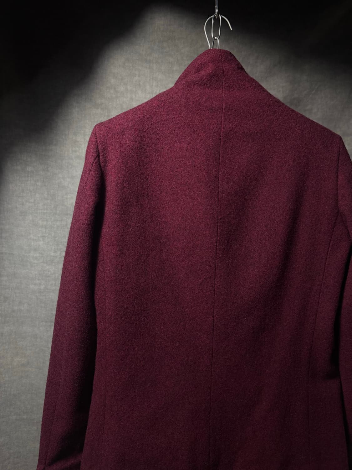 N4 Asymmetric High Collar Wool Coat 상품이미지9