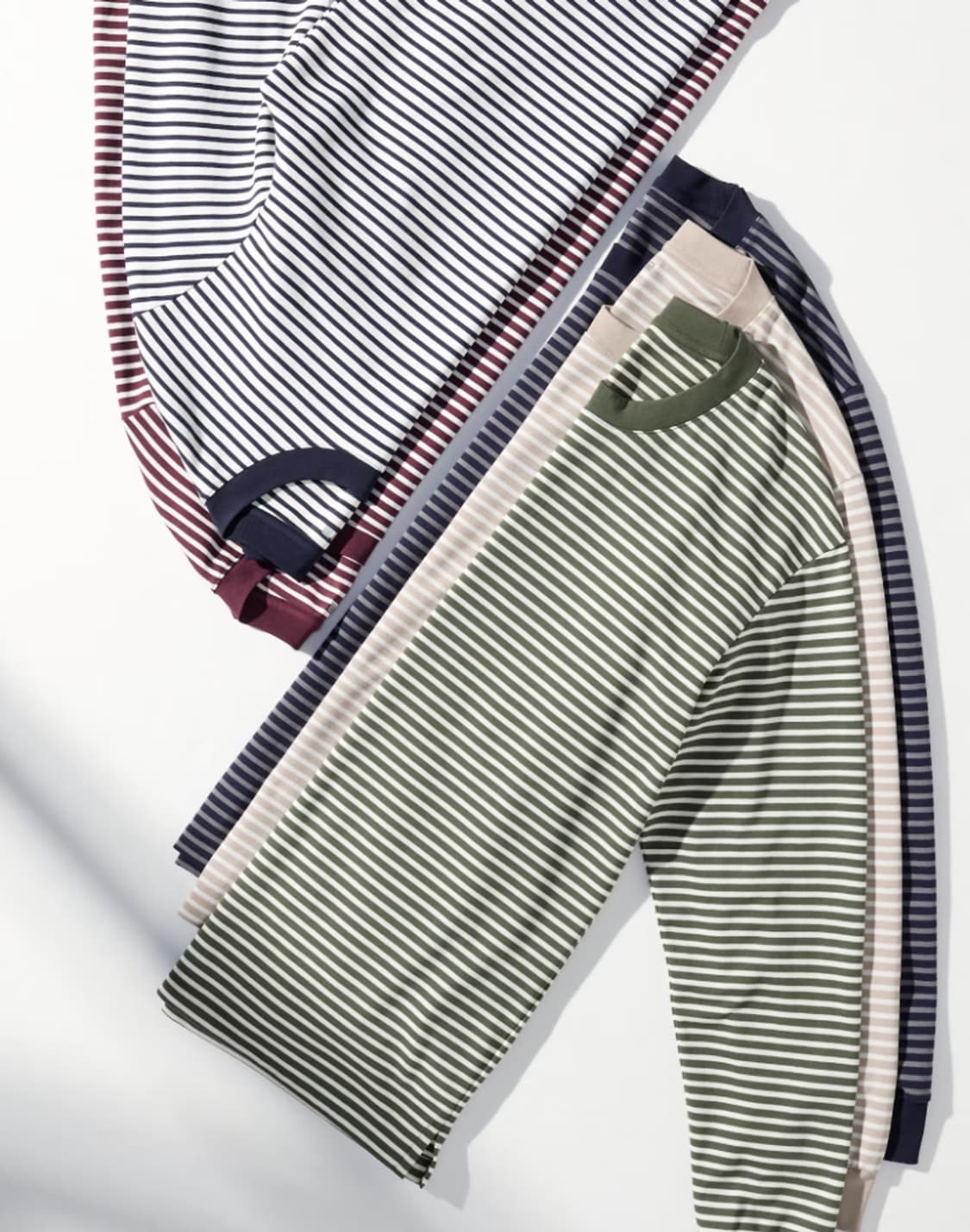 AIRism 코튼 스트라이프T (긴팔) 상품이미지1