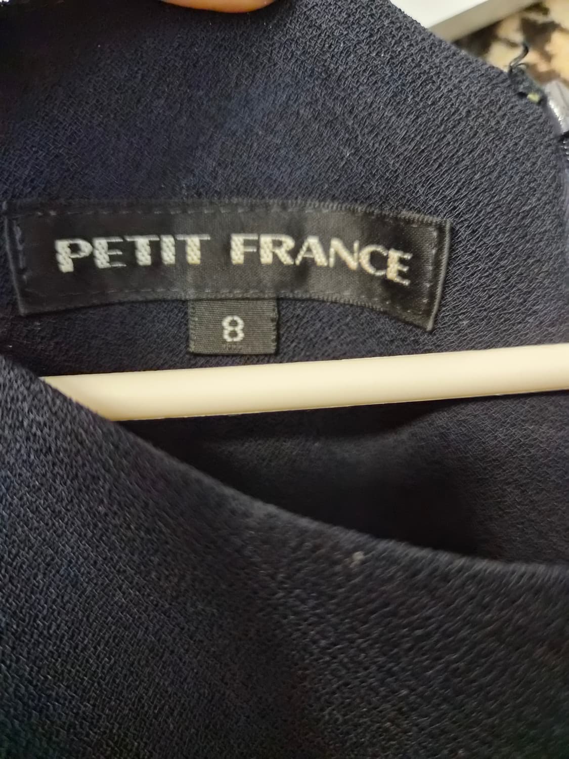 [Petit France] 우아한 사선 디테일 시폰 배색 원피스 상품이미지2