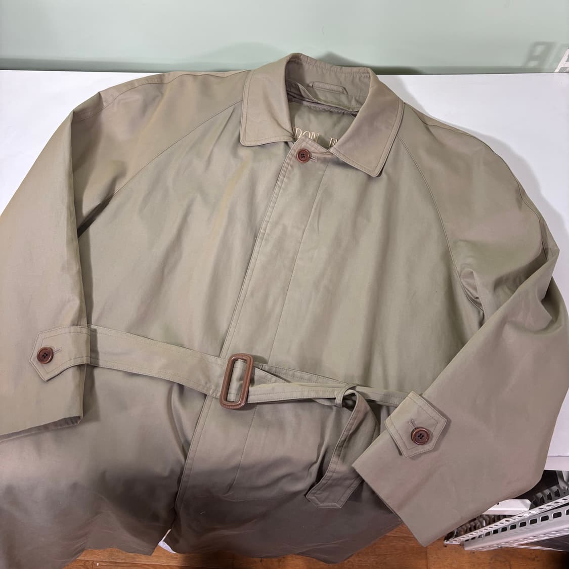 100 런던포그 베이지 로브 트렌치코트 상품이미지1