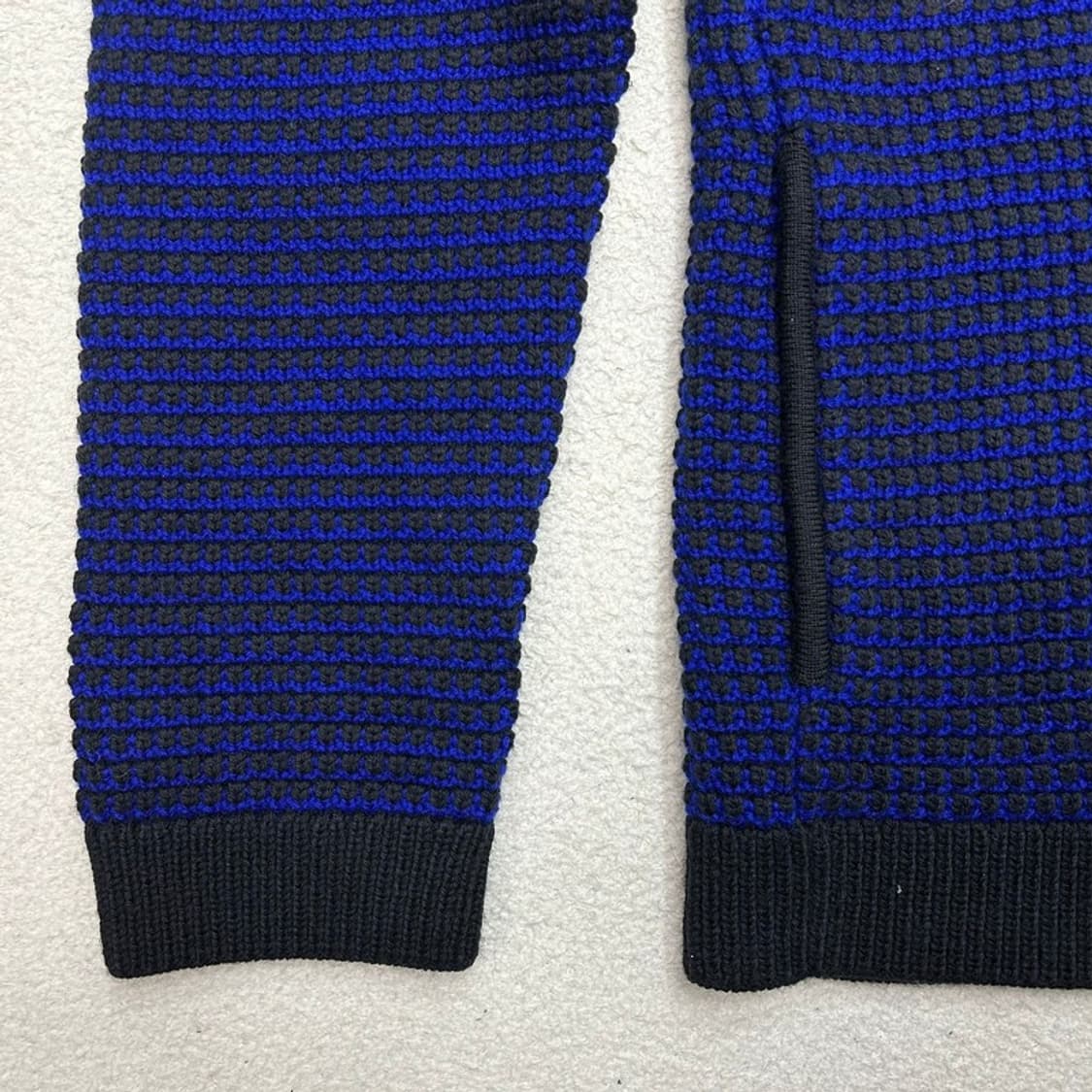 캘빈클라인 이탈리아 울 100 니트 집업 딥블루 L 상품이미지2