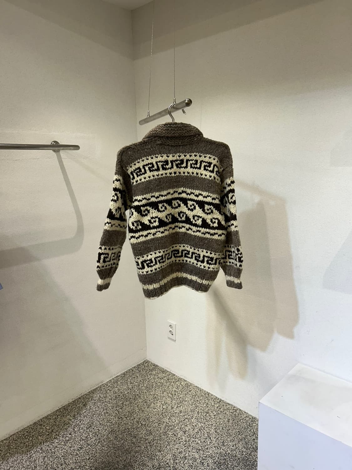 코위찬 빈티지 핸드메이드 니트 집업 상품이미지2