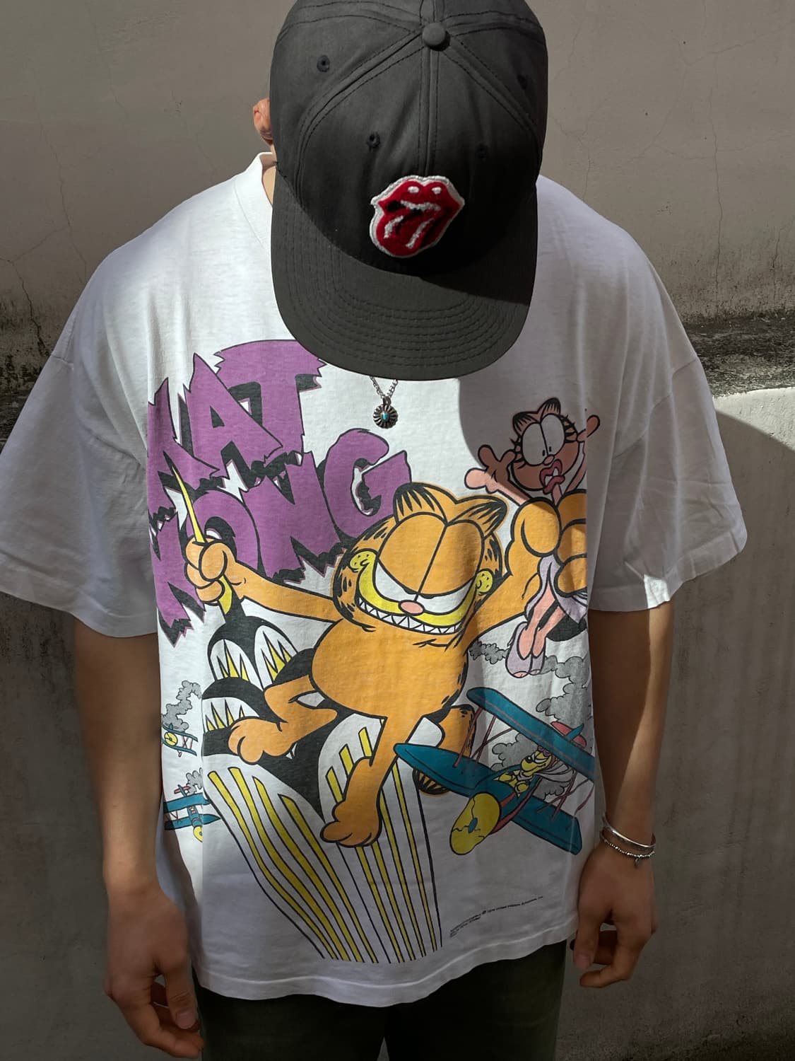 90s Garfield King Kong Parody T-shirt 상품이미지2