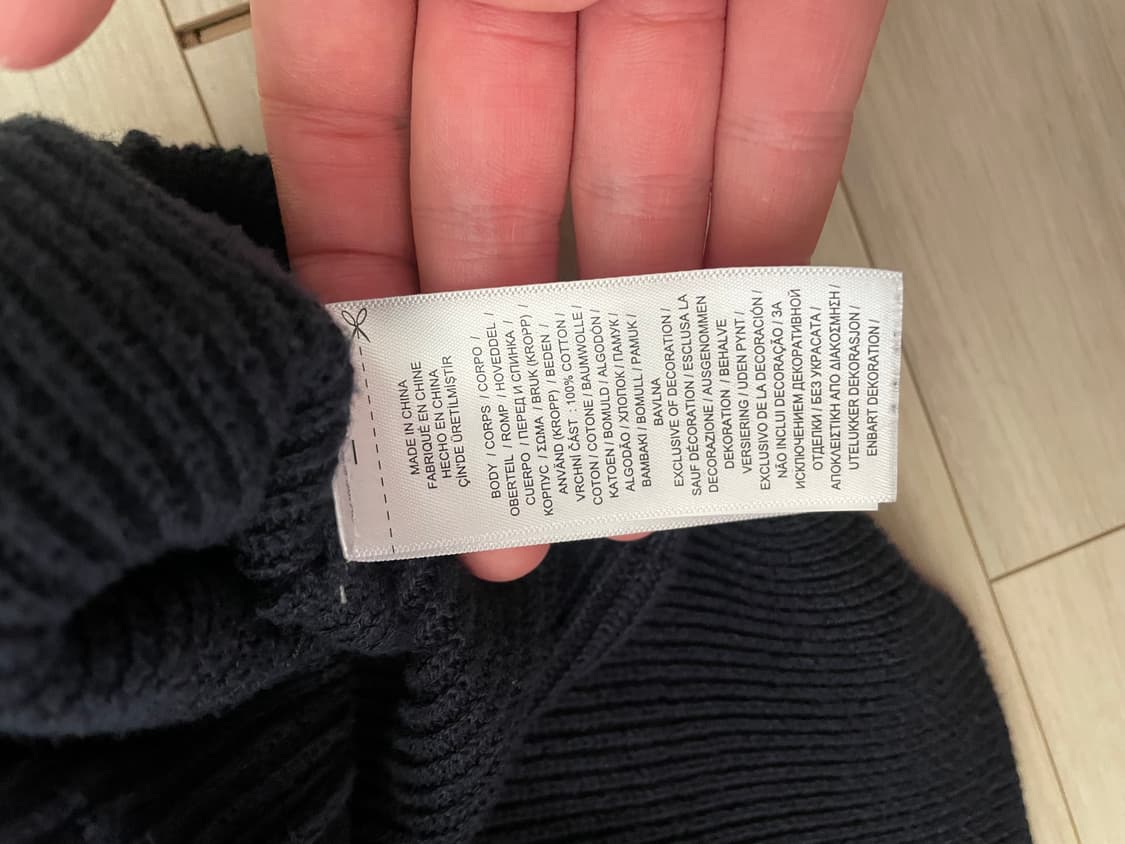 [XL]폴로 풀집업 니트 네이비 상품이미지2