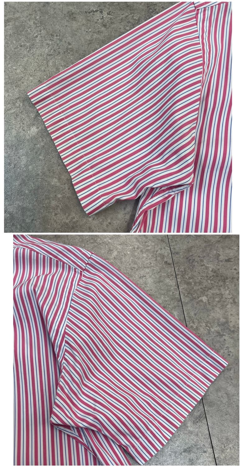 폴로 랄프로렌 스트라이프 반팔 셔츠 핑크 40 #csz4065 상품이미지6