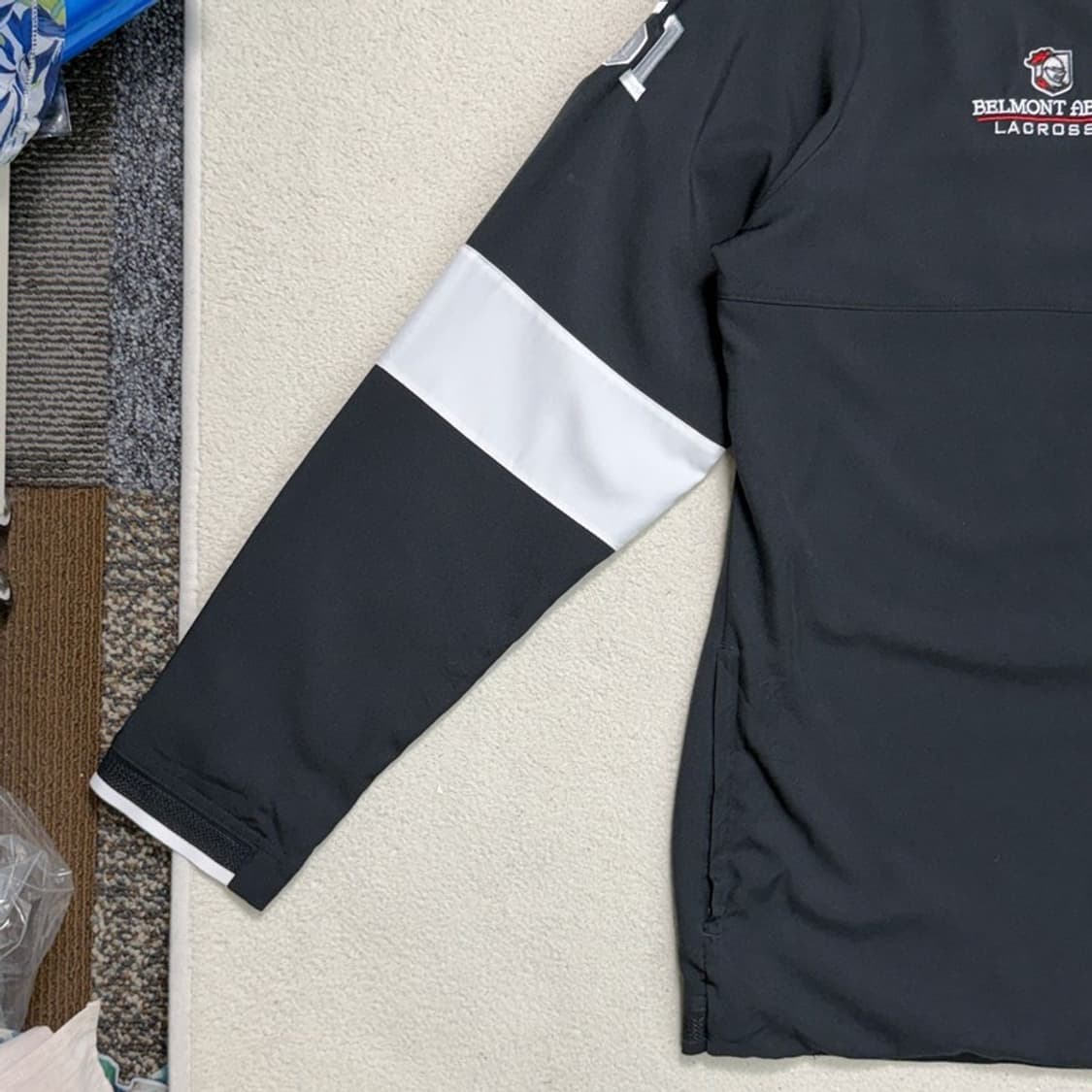 나이키 벨몬트 애비 라크로스 팀 로고 드라이핏 집업 자켓 블랙 XL 상품이미지4