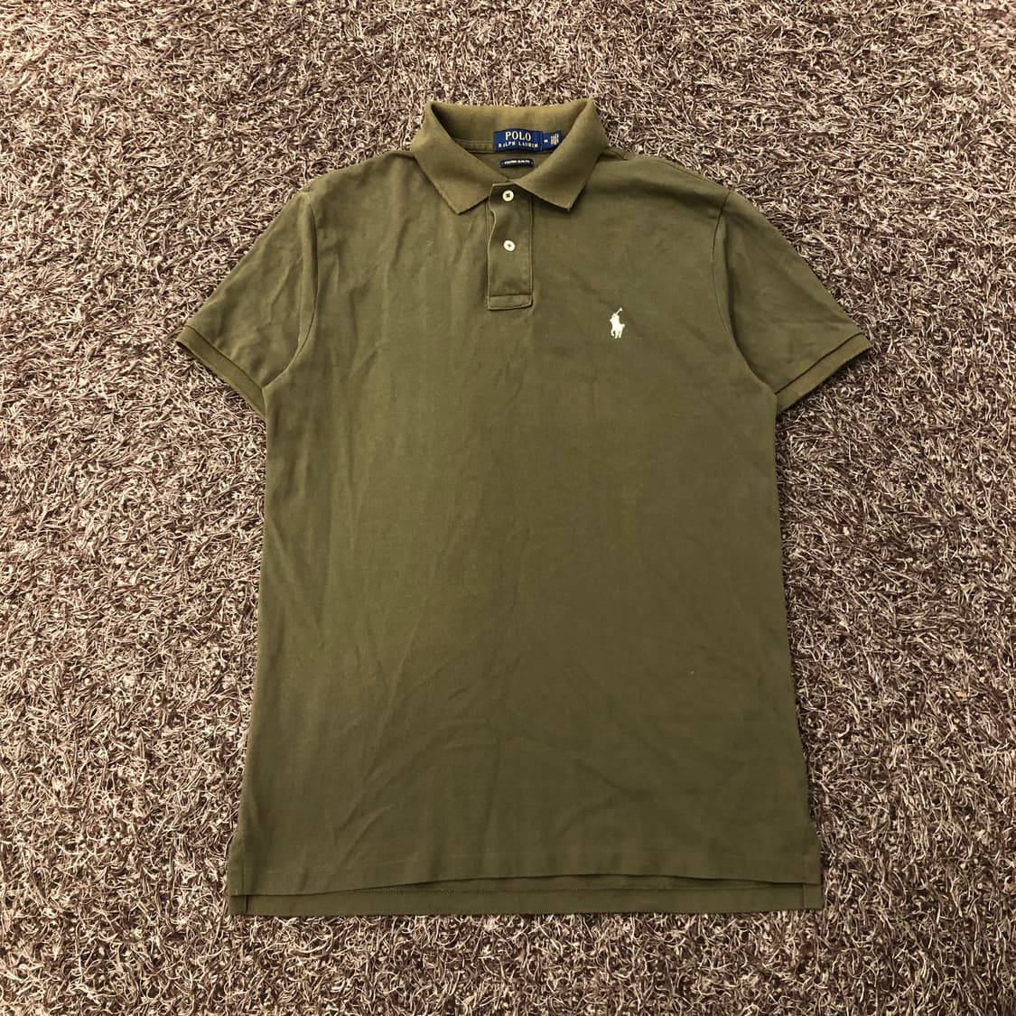 폴로 랄프로렌 카키 PK 카라 반팔 티셔츠 상품이미지1