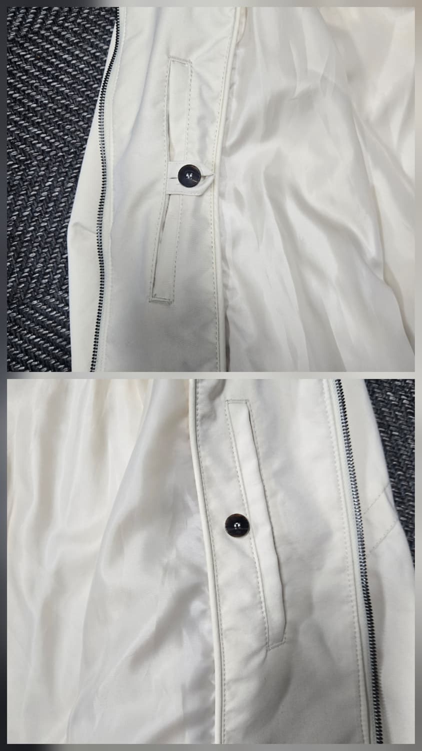 송지오옴므 23ss 후드 디터쳐블 카라 돌먼 점퍼 상품이미지5