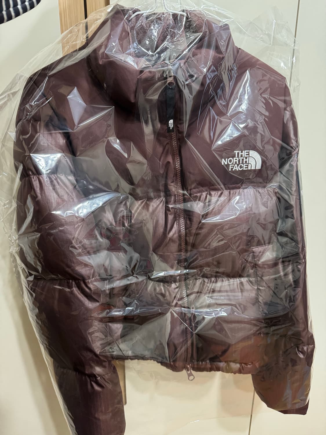 노스페이스 화이트라벨 여성 숏패딩 코코아 브라운 M90 상품이미지2