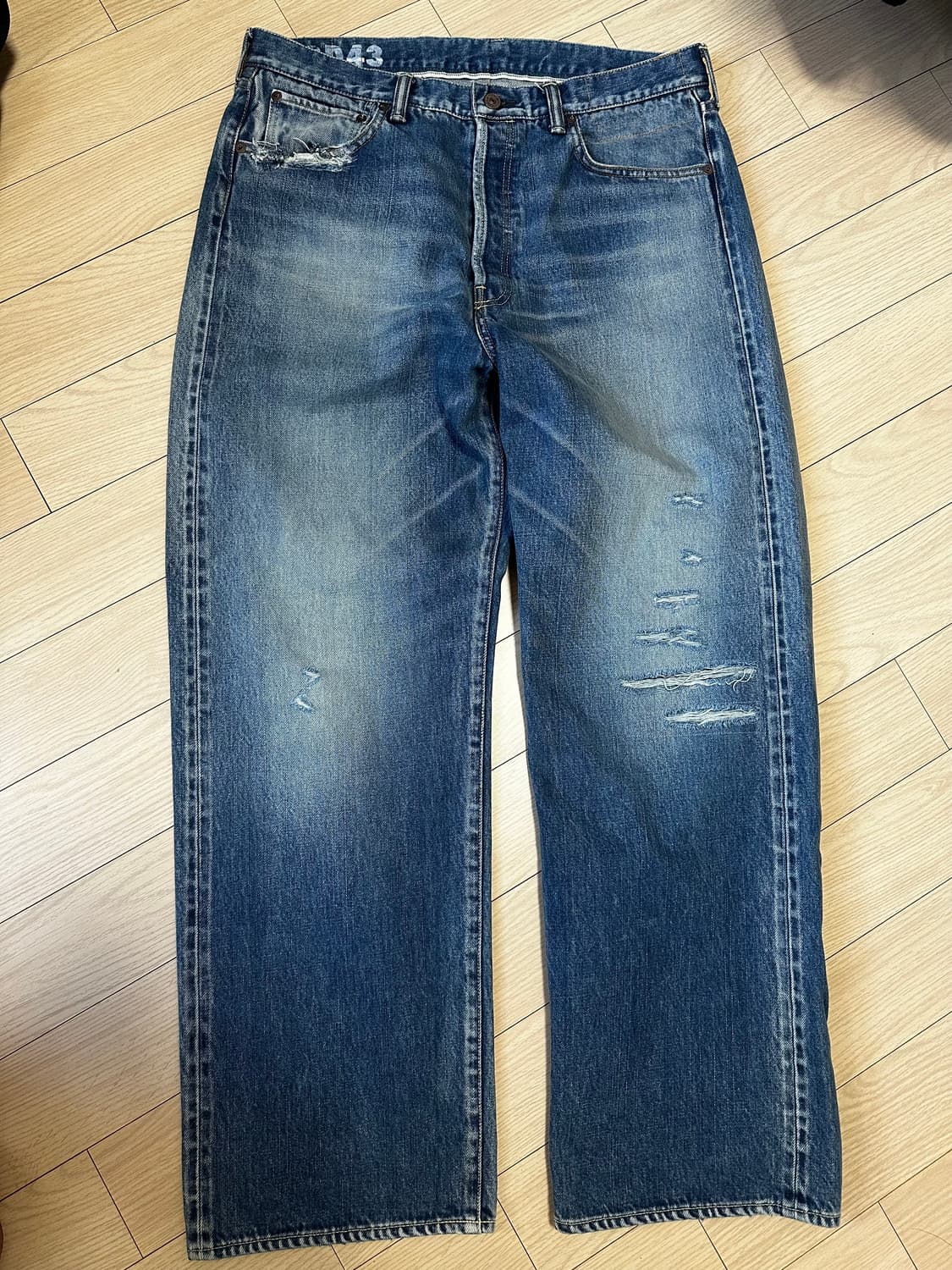 VISVIM SOCIAL SCULPTURE 01 WIDE DAMAGED- 상품이미지1