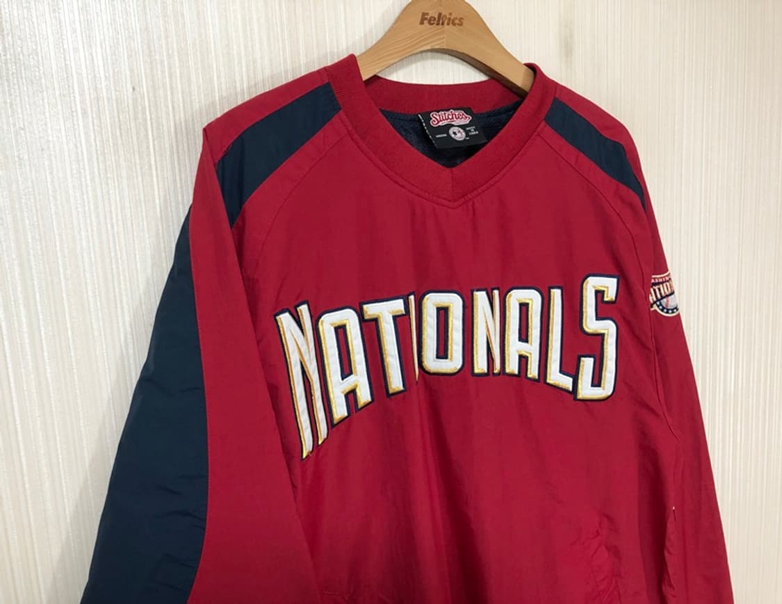 MLB STITCHES 워싱턴내셔널스 웜업풀오버자켓 M(해외) 상품이미지5