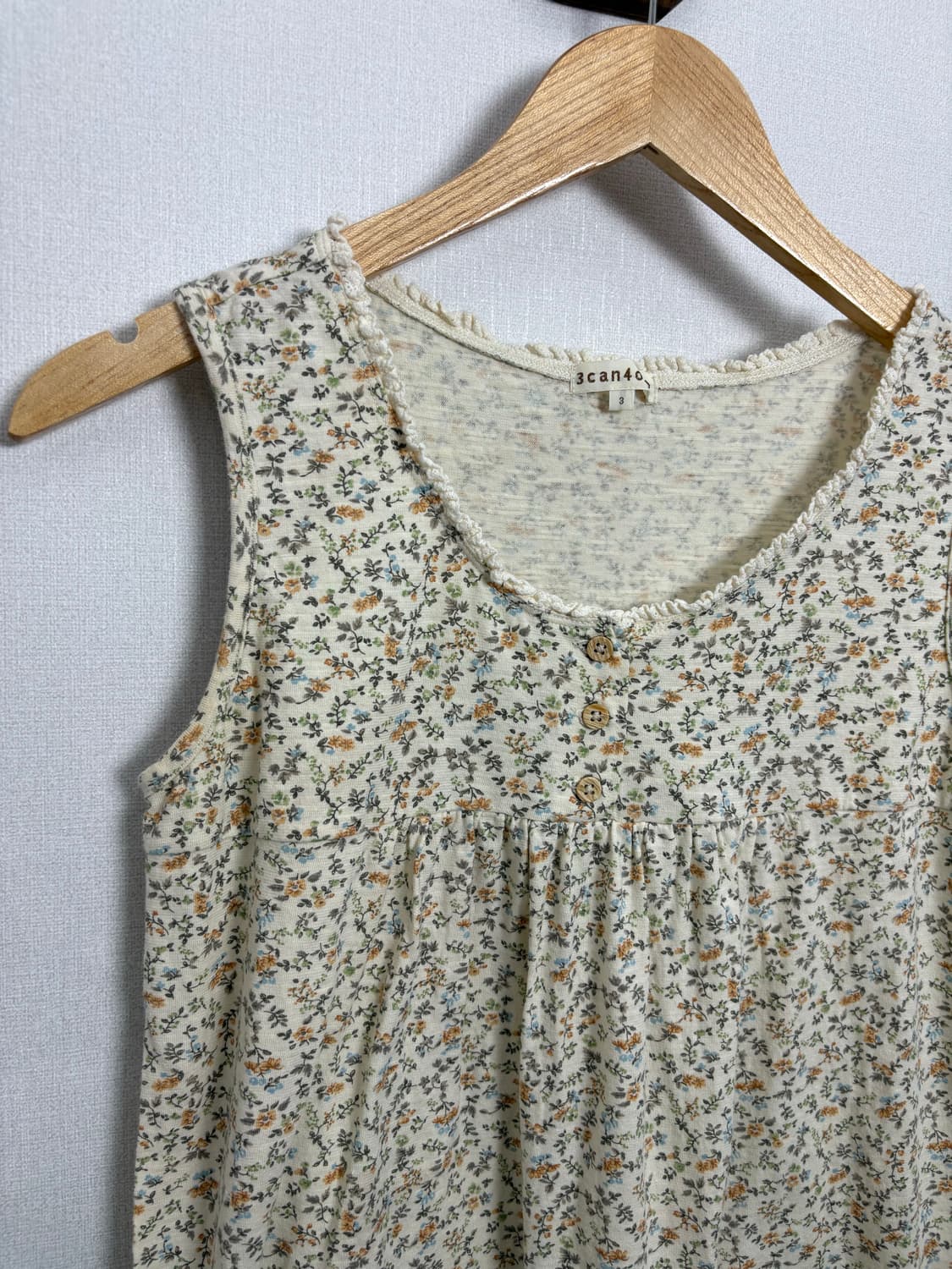 옐로우 플라워 슬리브리스 상품이미지2