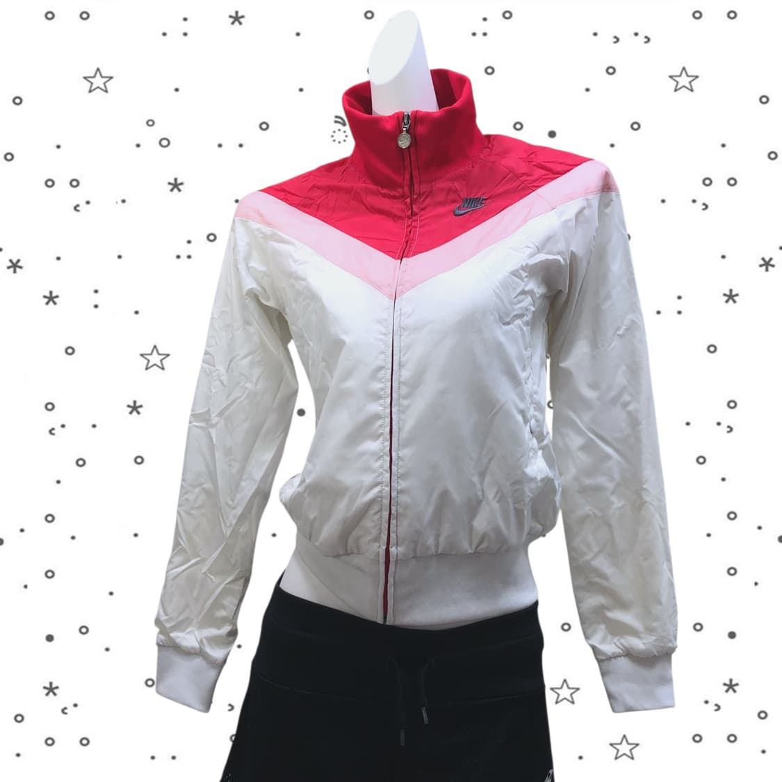 [S] NIKE 나이키 화이트 핑크 바람막이 25 상품이미지1