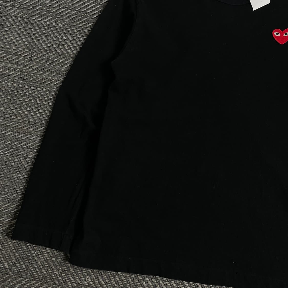 꼼데가르송 하트와펜 롱슬리브 티셔츠 블랙 o 3560 상품이미지3