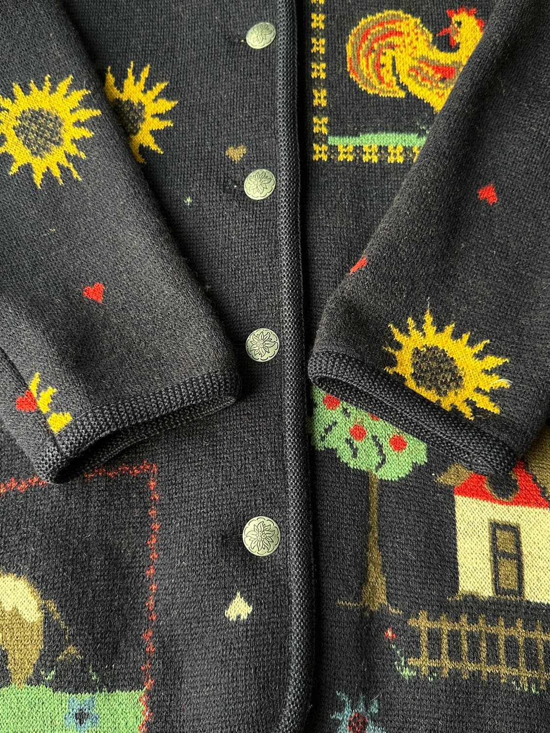 오스트리아 가이거 알프스 티롤리안 울 가디건 44 상품이미지5